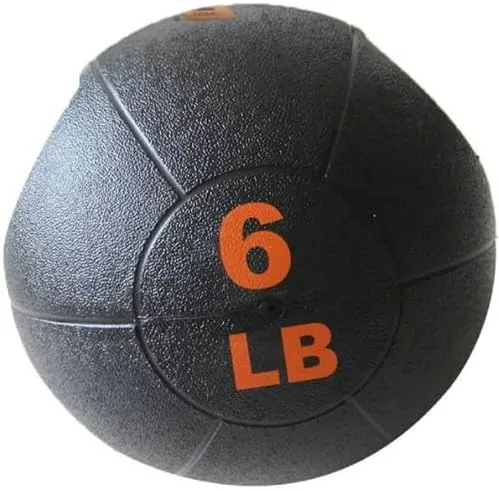 Vista 2 de French Fitness Balón medicinal de doble agarre con asas de 6 libras (nuevo)