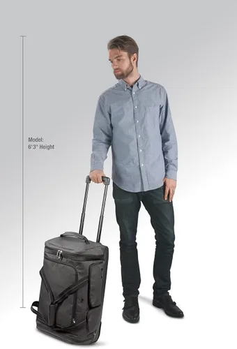 Vista 2 de Solo New York Leroy Bolsa de viaje con ruedas, capacidad de 49 litros, gris, 22 pulgadas, Gris, Leroy - Bolsa de viaje con ruedas, capacidad de 49 l