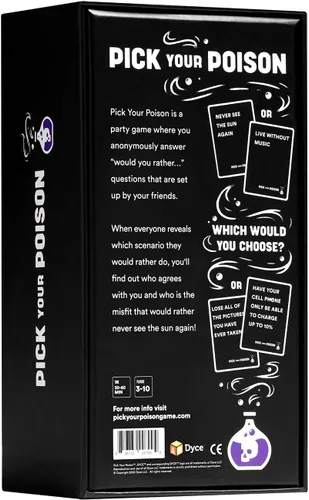 Vista 8 de Juego de fiesta Pick Your Poison + Set de expansión familiar - El juego de cartas “¿Qué preferirías hacer?” para fiestas de regalos blancos, regalos