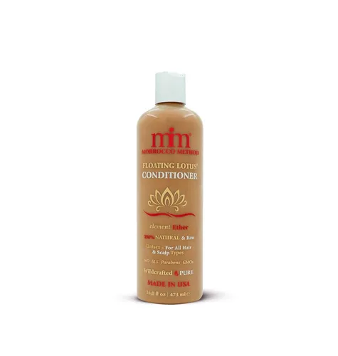 Vista 2 de Acondicionador de loto flotante. 100% natural. Crudo. Unisex. Para todos los tipos de cabello y cuero cabelludo. Sin SLS, parabenos ni transgénicos.