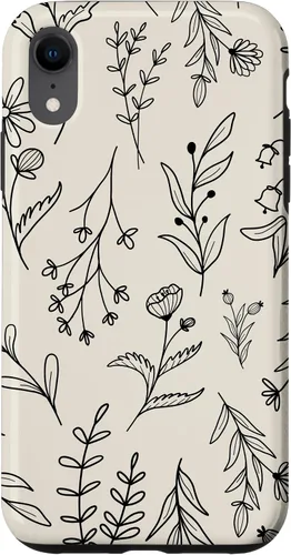 Vista 25 de Sand Beige Wildflower Floral Pattern Case for iPhone 16