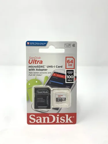 Vista 7 de SanDisk Ultra 64GB microSDXC UHS-I Clase 10 Tarjeta de memoria con adaptador