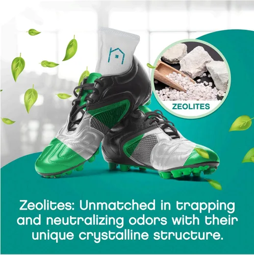 Vista 3 de Desodorizador de zapatos con zeolitas paquete de 1 Eliminador de olores, ambientador, absorbente de olores, zapatillas, bolsas de gimnasio, tacos