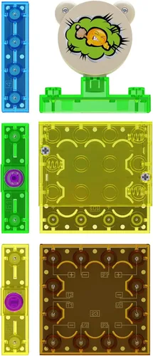 Vista 6 de E-Blox Kit de circuito STEM de bloques de construcción, construye tu propia máquina de eructos y pedos, añade sonidos divertidos a proyectos