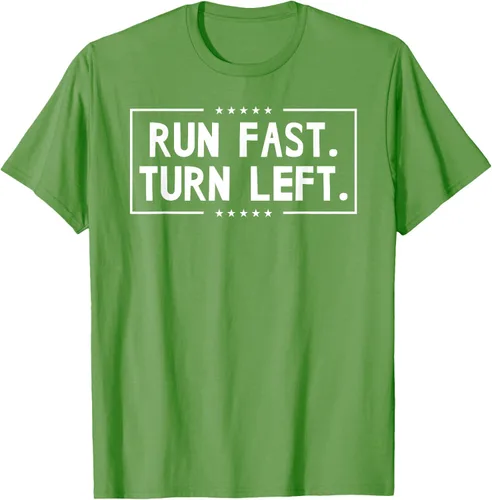 Vista 16 de Run Fast Turn Left - Camiseta para correr de pista y campo