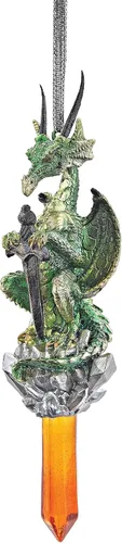 Vista 26 de Pensive Percher Dragon 2018 - Adorno de Navidad coleccionable de 3 pulgadas, a todo