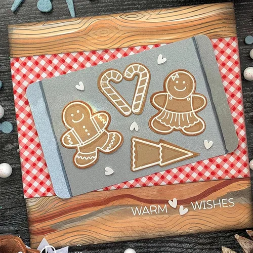 Vista 5 de Juego de sellos y troqueles transparentes para hacer tarjetas, plantillas cortadas para álbumes de recortes, álbum de fotos, papel decorativo