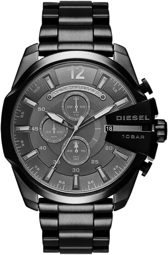 Vista 20 de Diesel Mega Chief Reloj de acero inoxidable para hombre con movimiento analógico o digital