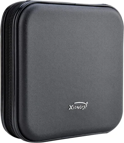 Vista 4 de Cartera de CD DVD, Capacidad de 32 Unidades, Resistente, Funda para Discos de DVD/CD para Coche, Disco de Almacenamiento Portátil para DVD/VCD