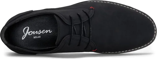 Vista 4 de Jousen Zapatos de vestir casuales para hombre, zapatos de vestir clásicos de negocios retro para hombres