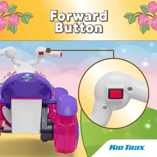 Vista 7 de Kid Trax Royal Princess 6V para niños pequeños, juguetes de montar para niños - Juguetes para niñas pequeñas, para interiores y exteriores, coche