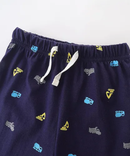 Vista 4 de Conjunto de camiseta de manga corta y pantalón corto de algodón para niño pequeño