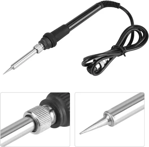 Vista 6 de Kit de soldadura portátil, soldador ligero de 50 W, soldador eléctrico, estación de soldadura eléctrica, herramienta de reparación con calefacción