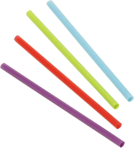 Vista 3 de KOLORAE Pajitas para beber de 5 pulgadas – Pajitas coloridas y divertidas para uso diario, perfectas para estirar y beber café y cócteles