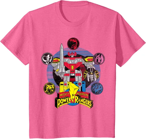 Vista 45 de Power Rangers Camiseta Megazord Asfalto