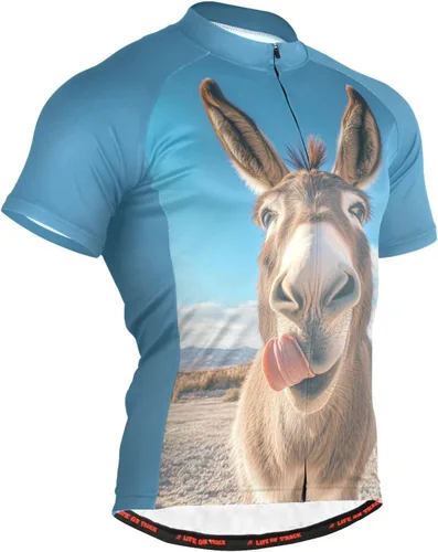 Vista 44 de Camiseta de ciclismo de manga corta para hombre Multi-Color 1