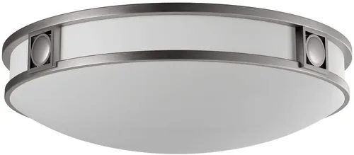 Vista 3 de Livex Lighting 4488-91 Matrix 3 Light Brushed Nickel Flush Mount Satin White Glass