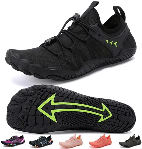Vista 2 de Zapatos acuáticos para hombre y mujer, descalzos, para exteriores, para playa, natación, piscina, río, secado rápido, navegación, pesca, buceo