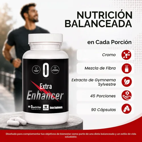 Vista 7 de Omnitrition OmniTrim Extra Enhancer Cápsulas de apoyo al metabolismo 90