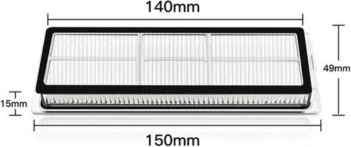 Vista 4 de McbeAn Filtro Hepa compatible con Xiaomi Robot Trapeador de aspirador compatible con Mijia 1C 1T Compatible con Dreame F9 Trapeador de tela Cepillo