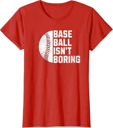 Vista 75 de Camiseta Baseball Isn't Boring, Negro