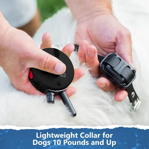 Vista 6 de Educator Collar táctico K9-400 para entrenamiento de perros con control remoto, rango de 3/4 millas, impermeable, 100 niveles de estimulación, modo