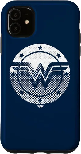 Vista 8 de Wonder Woman Funda con logotipo de escudo de medio tono para iPhone 17