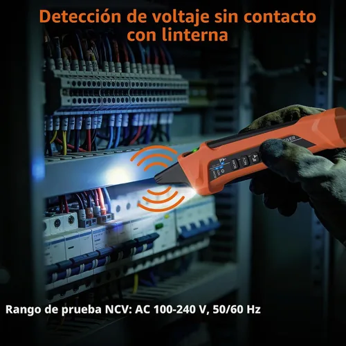 Vista 4 de Proster Buscador de disyuntores - Trazador 4 en 1 con GFCI y NCV