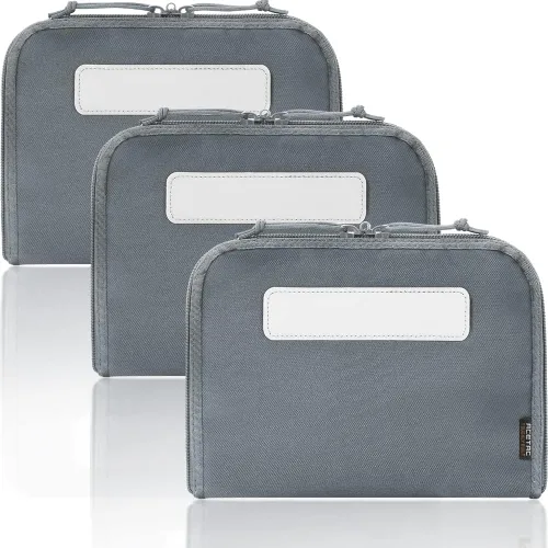 Vista 9 de [Paquete de 3 fundas tácticas para pistola con parche reflectante, envoltura universal de funda CCW, panel de gancho y bucle Mag (verde OD)