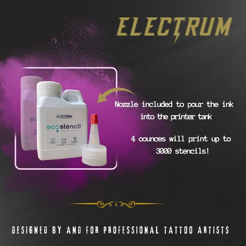 Vista 3 de Electrum Tinta de impresora Eco Stencils — Botella de 4 oz