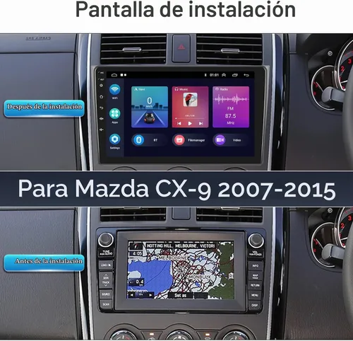 Vista 2 de [Usado] Estéreo de coche 2G+64G Android 13 para Mazda CX-9 2007-2015, radio de coche con pantalla táctil HD de 10.1 pulgadas con Apple Carplay