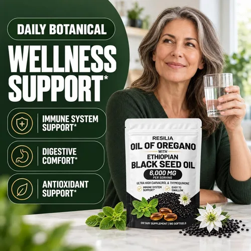 Vista 4 de RESILIA Aceite de Semilla Negra Etíope con Aceite de Orégano