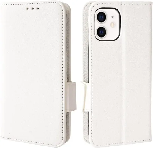 Vista 8 de Funda de cuero para iPhone 11 de 6.1 pulgadas, funda de cuero con 3 ranuras para tarjetas de crédito, función atril con tapa para iPhone 11 de 6.1