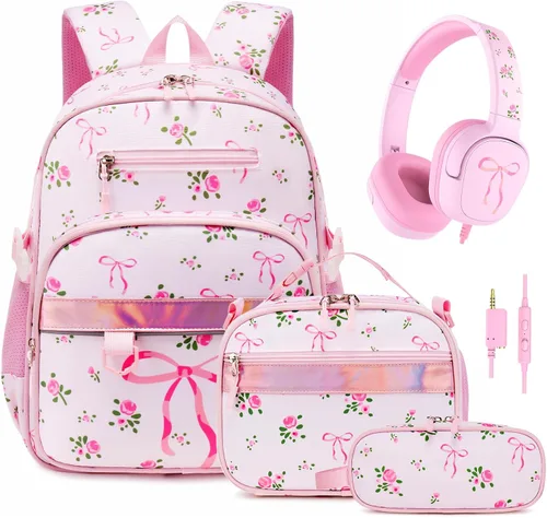 Vista 15 de Mochila para niños de 5 a 8 años, Mariposa, 15 pulgadas, Lindo