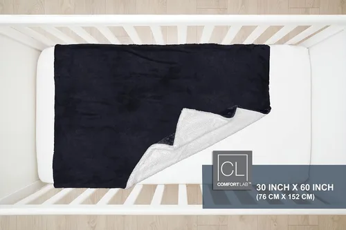 Vista 5 de Comfort Lab Manta reversible de franela Sherpa – Elegante manta esponjosa para sofá y decoración del hogar – Anti frisado no se desprende, acogedora