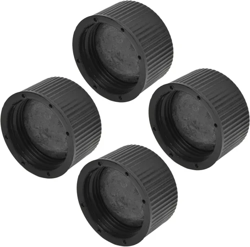 Vista 6 de Paquete de 4 tapas de drenaje y juntas de repuesto para tanque de arena de piscina, plástico duradero, rosca interna de 1.3 pulgadas, accesorios