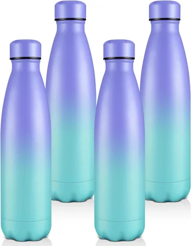 Vista 24 de Volhoply Botellas de agua aisladas de 25 onzas, paquete de 1/2/4, termo de acero inoxidable de doble pared que mantiene el frío y el calor, botella