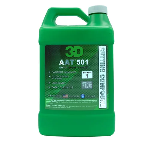 Vista 3 de 3D Compuesto de corte AAT 501, 32 onzas, paso 1, compuesto de corte Body Shop, nivelador más rápido, corta P1000 o más fino, bajo polvo, fácil