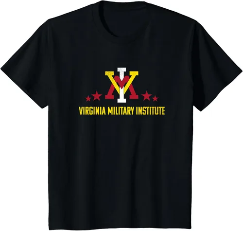 Vista 16 de Virginia Military Institute VMI Keydets Logo Camiseta, Negro