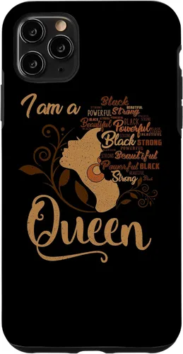 Vista 13 de Funda para iPhone 16 BLM Melanin Women I'm a Queen African American Black Pride