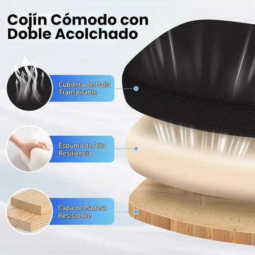 Vista 7 de AnyGod Silla de oficina grande y alta, 400 libras, resistente, cómoda silla