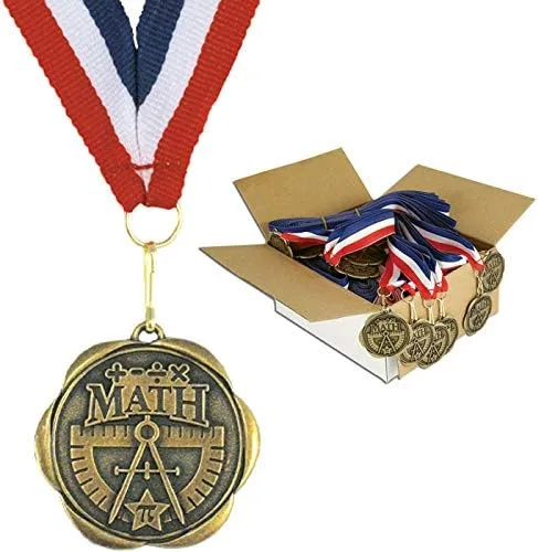 Vista 4 de Juego de 100 medallas de premio con cintas para el cuello