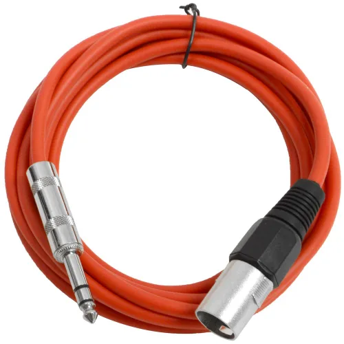 Vista 14 de Seismic Audio - SATRXL-M2 - Cable de conexión XLR verde de 2 pies macho a 1/4" TRS