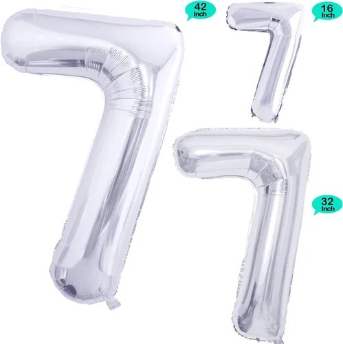 Vista 134 de GOER Globos Número 10 para Decoraciones de Fiesta de 10º Cumpleaños, Globos de Helio de Papel de Aluminio Jumbo de 42 Pulgadas para 10º Aniversario