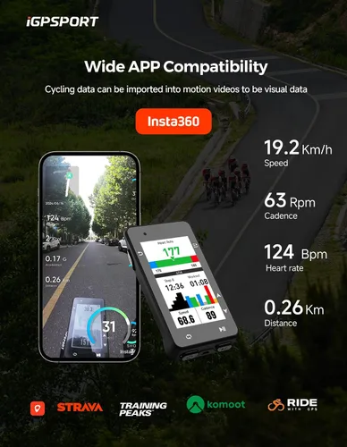 Vista 9 de iGPSPORT iGS630S GPS Bike Computer, 2.8 '' Smart Wireless Map Navigation Climb Plan Ciclismo GPS Unit, 45H Duración de la batería