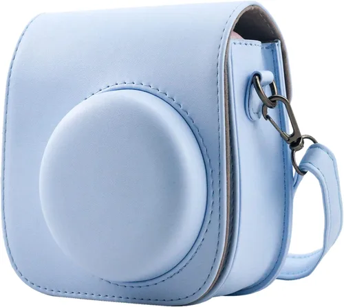 Vista 14 de Funda Protectora Compatible con Cámara de Fotos Instantáneas Fujifilm Instax Mini 12 11 9 8 con Bolsillo y Correa Ajustable (Mariposa Grande Pequeña)