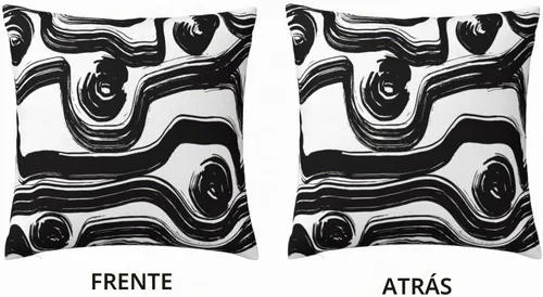 Vista 9 de Fundas de Almohada Decorativas de Rayas Blancas y Negras 18x18 pulgadas, Juego de 2, Patrón Moderno de Lino Arte Abstracto Estilo Boho, Fundas