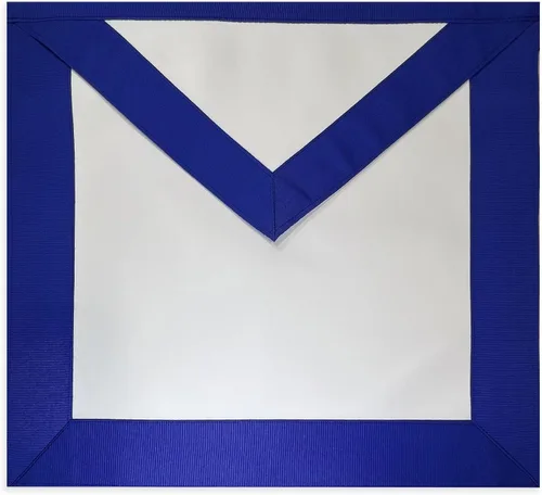 Vista 2 de Blue Lodge Basic Master Mason Delantal Masónico - [Azul y Blanco], Multicolorido