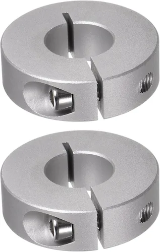 Vista 16 de HARFINGTON Collar de eje de 2 piezas de 0.236 in de diámetro de aleación de aluminio con tornillo dividido collares de abrazadera, 0.787 in