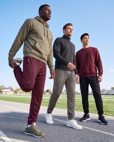 Vista 2 de Paquete de 3 pantalones deportivos de malla para hombre, con bolsillos de Set 2